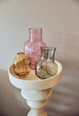 HKliving Vaas - Gleam Glass  amber M