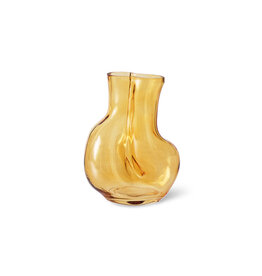 HKliving Vaas - Gleam Glass  amber M