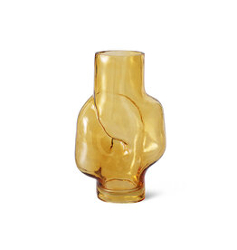 HKliving Vaas - Gleam Glass amber L