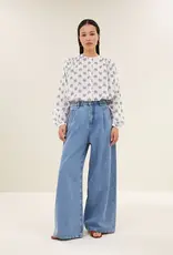 By-bar Blouse - Nykla oase blauw