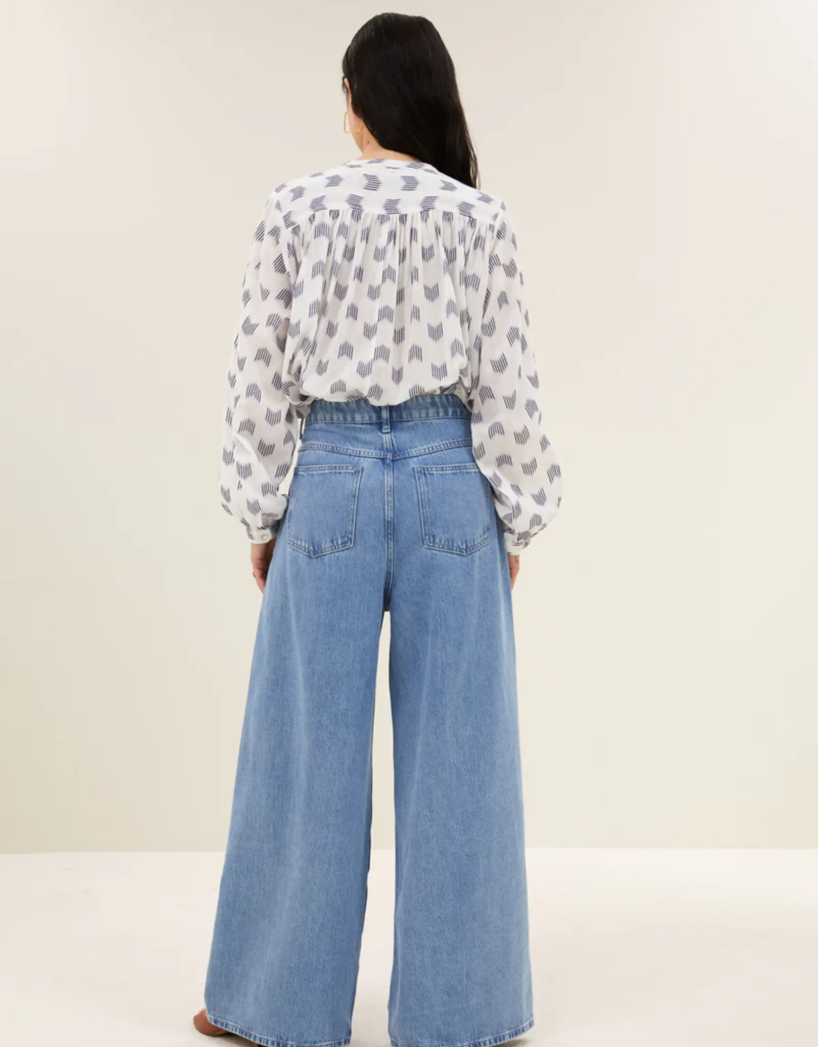 By-bar Blouse - Nykla oase blauw