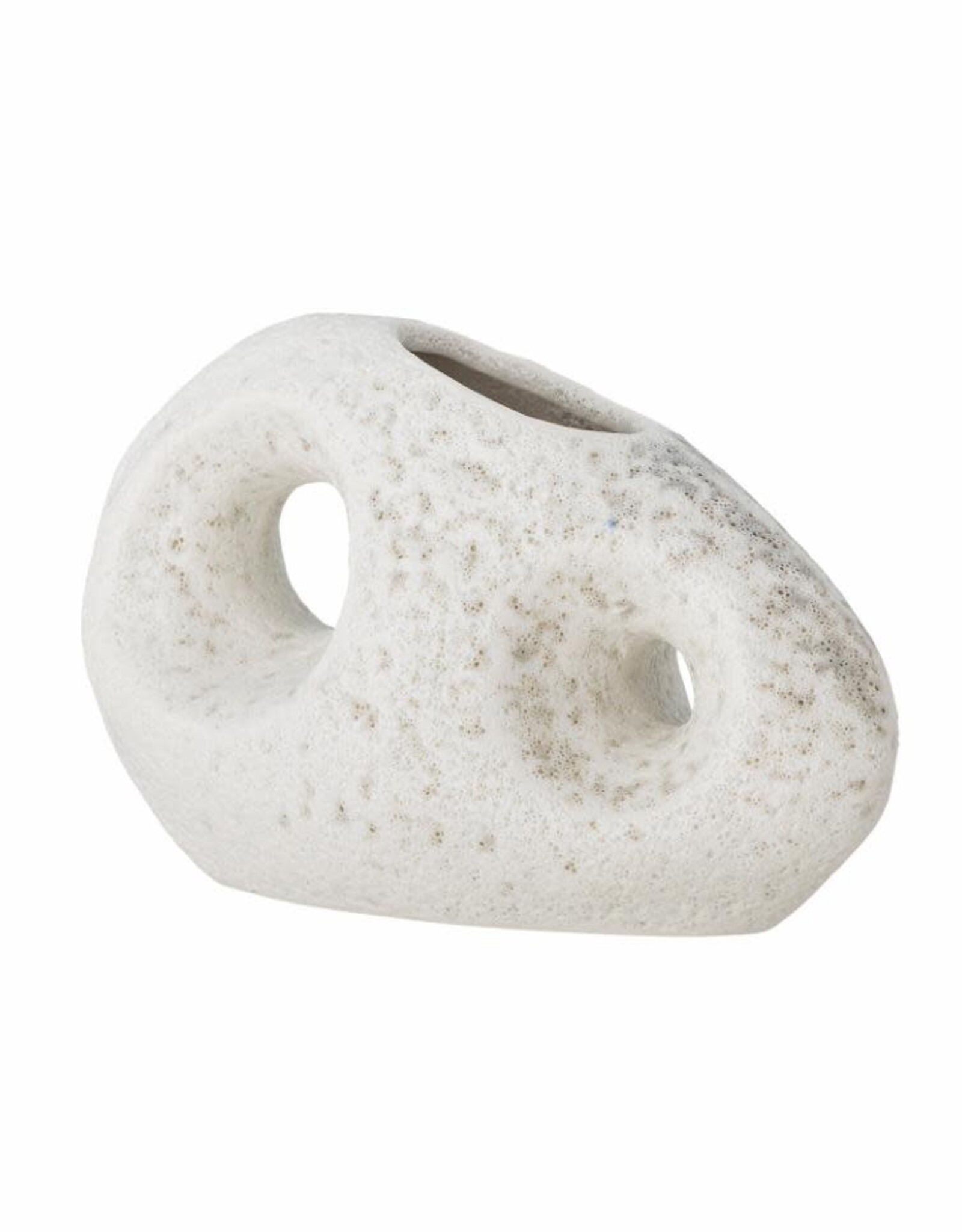 Bloomingville Vaas - Caia , wit, steengoed L