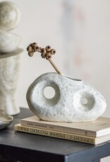 Bloomingville Vaas - Caia , wit, steengoed L