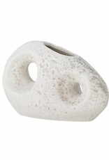 Bloomingville Vaas - Caia , wit, steengoed L