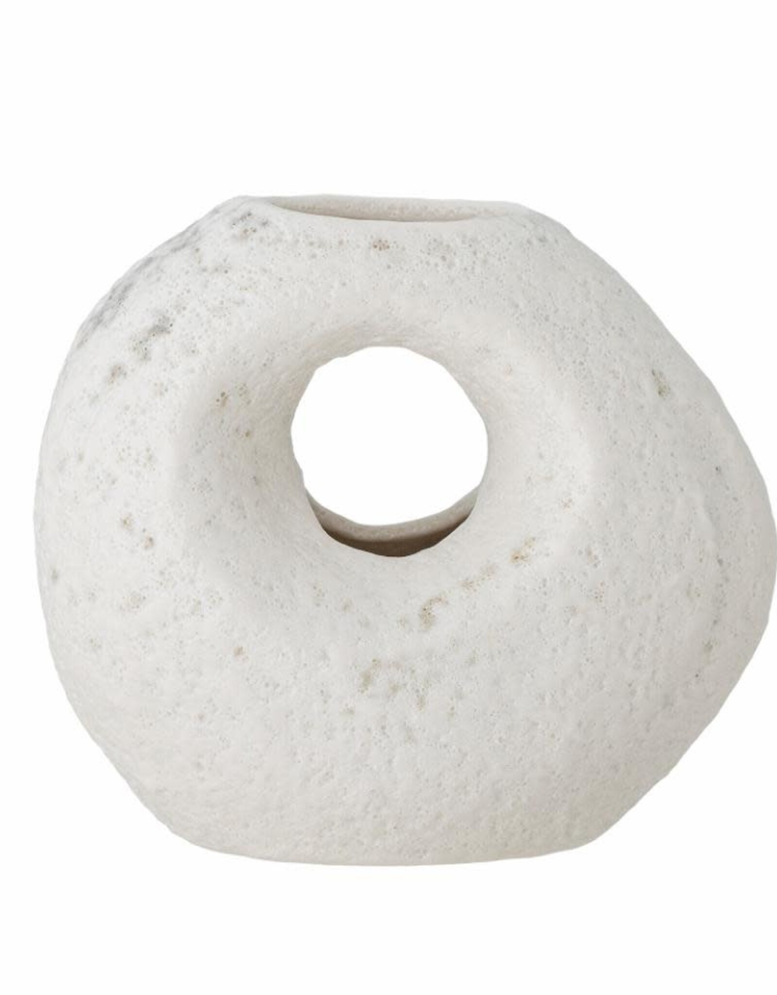 Bloomingville Caia vaas, wit, steengoed