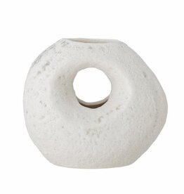 Bloomingville Caia vaas, wit, steengoed