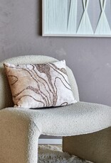 Bloomingville Kussen - Adelona, bruin, viscose