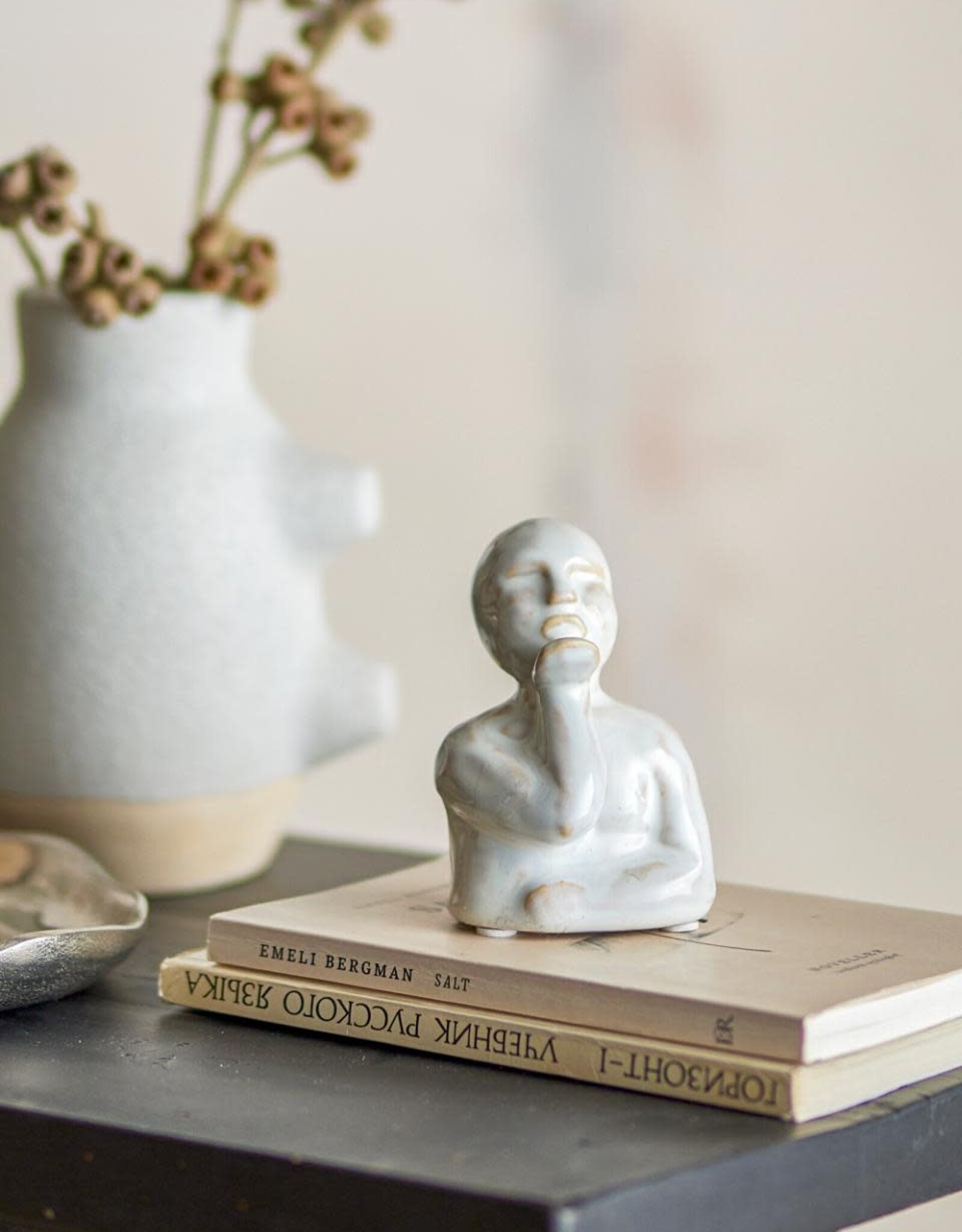 Bloomingville Knox Deco, grijs, steengoed