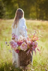 Bloomingville Kunstbloem - Hortensiastengel, roos