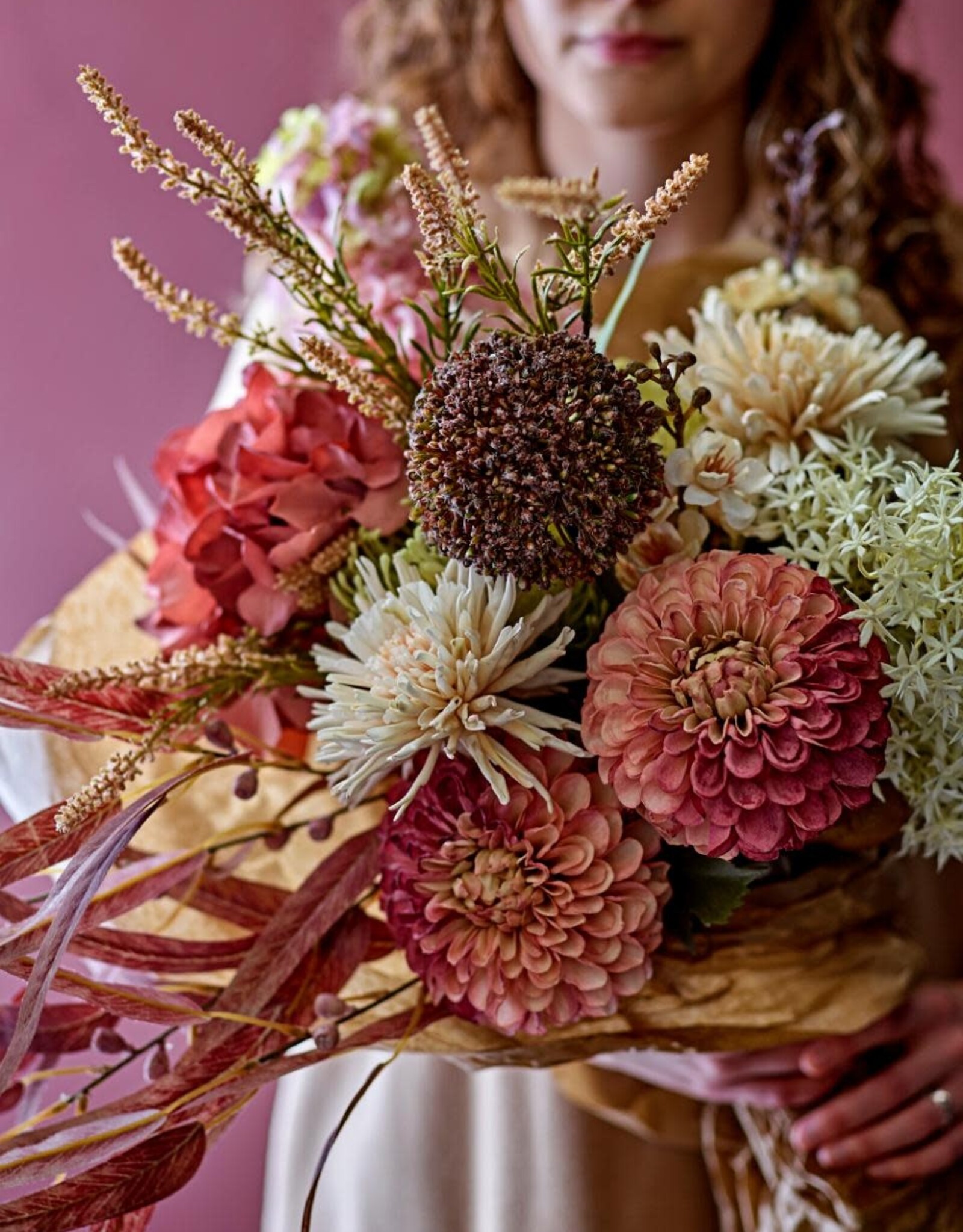 Bloomingville Kunstbloem - Alliumstengel, wit