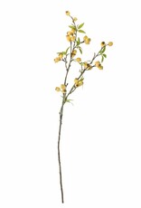 Bloomingville Kunstbloem - Meidoorntak geel