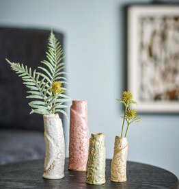 Bloomingville Vaas - Tempel bruin, aardewerk (set of 4)