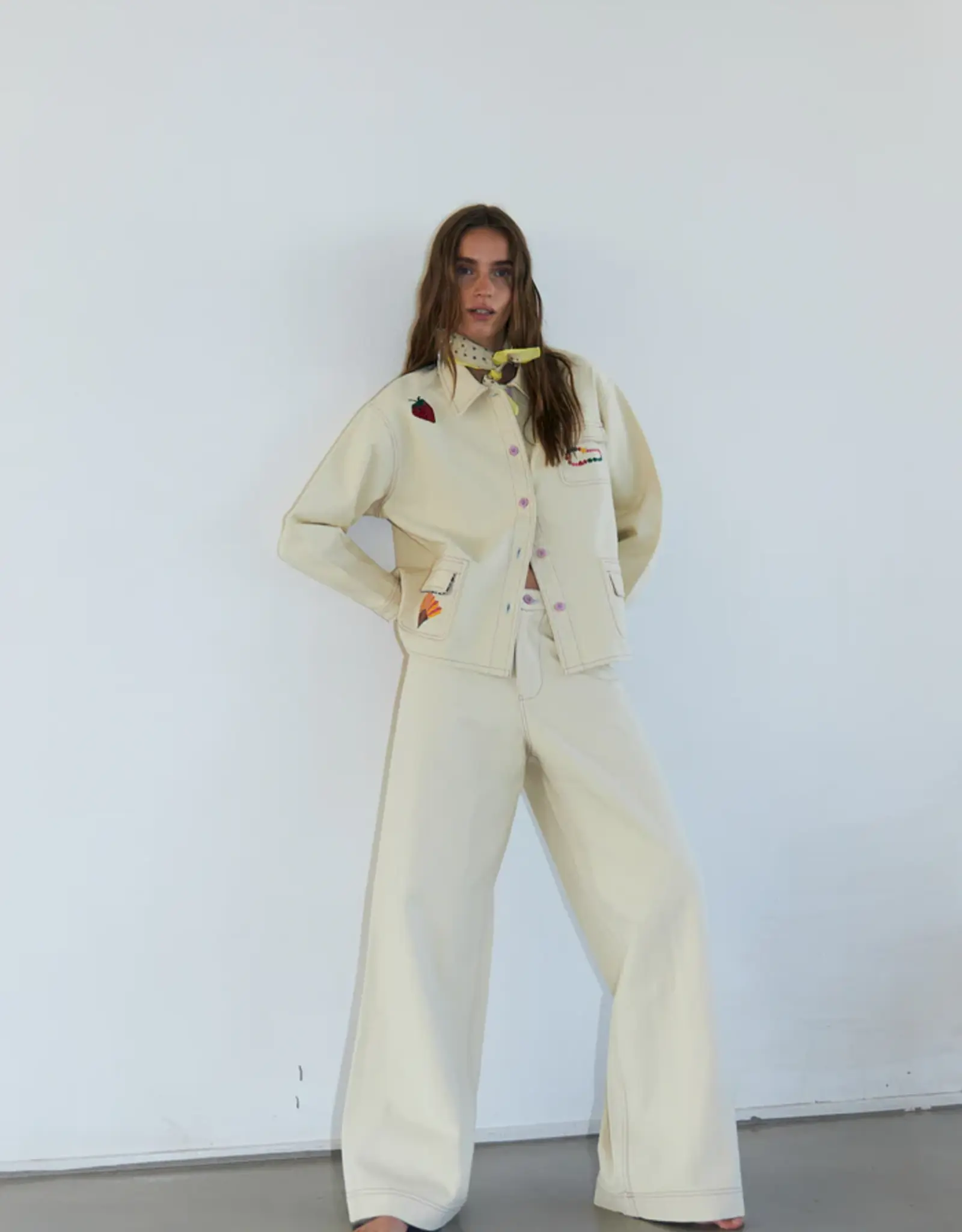 Lollys Laundry Broek - FloridaLL - Creme