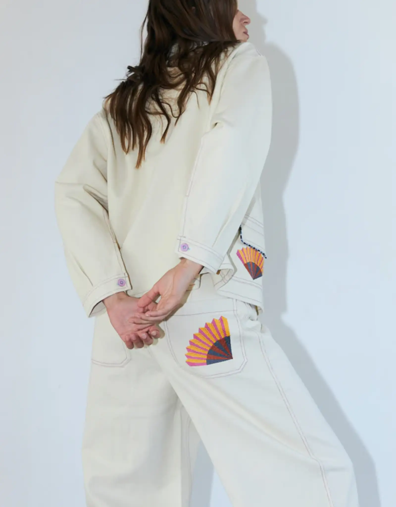 Lollys Laundry Broek - FloridaLL - Creme