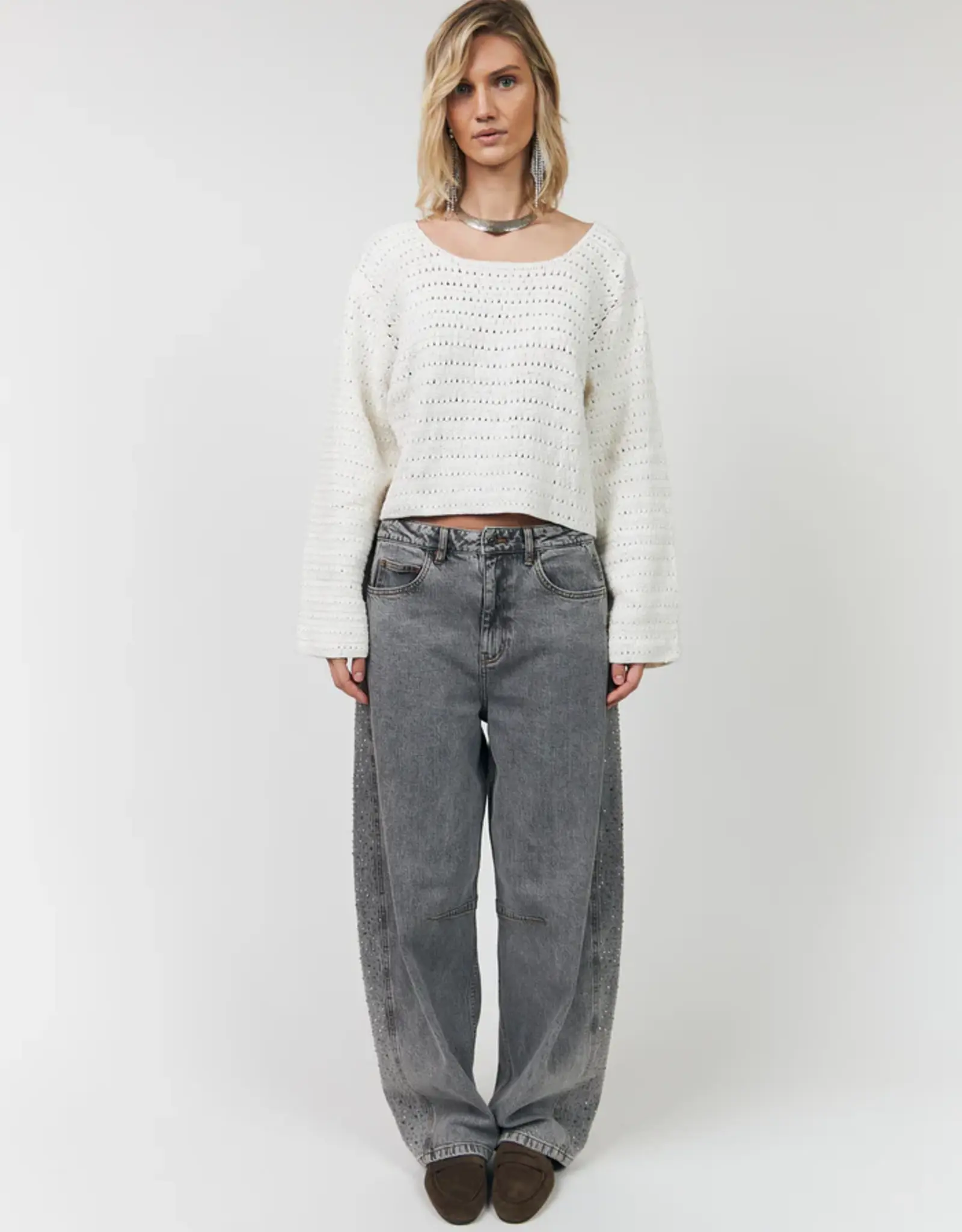 Lollys Laundry Trui - Noelle Creme