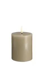 Moods&More LED pillar candle - Melted - grey 99x100