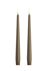 Moods&More LED - taper candle - Slim - sand 23x300