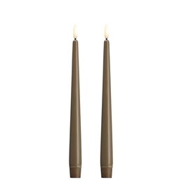Moods&More LED - taper candle - Slim - sand 23x300