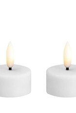 Moods&More LED - Tealight candle - plast,white,2pack,39x20