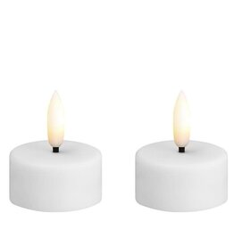 Moods&More LED - Tealight candle - plast,white,2pack,39x20