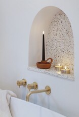 Moods&More MM LED Melted tealight - Metal brass finish, 63x25 mm