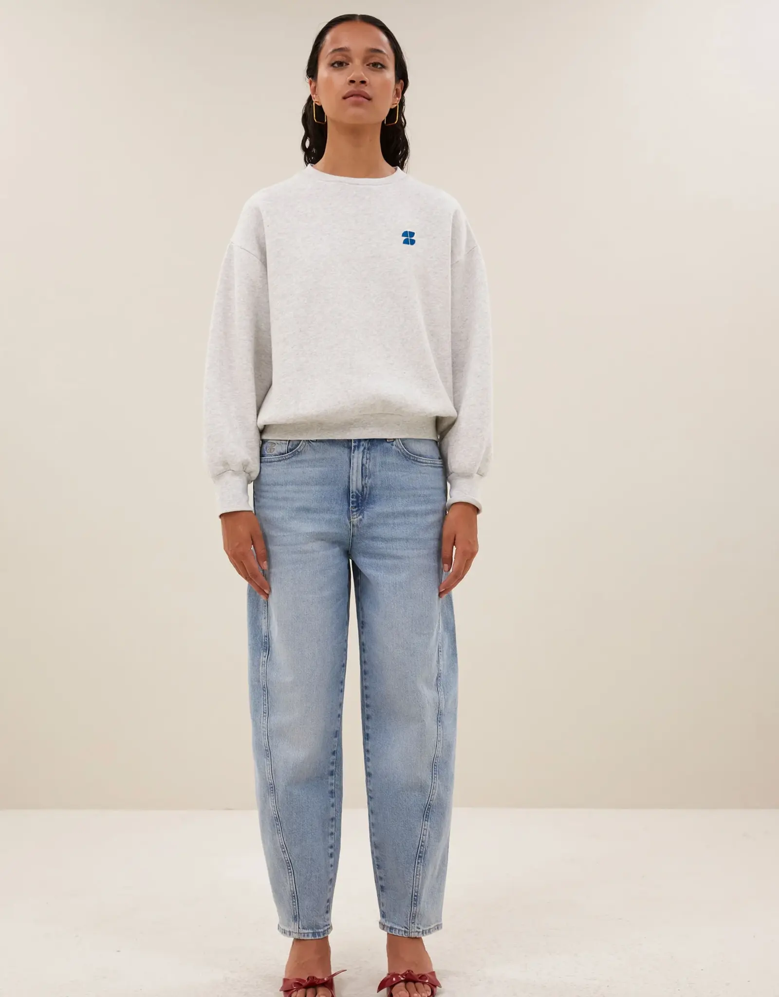 By-bar Broek - Begum - Light denim