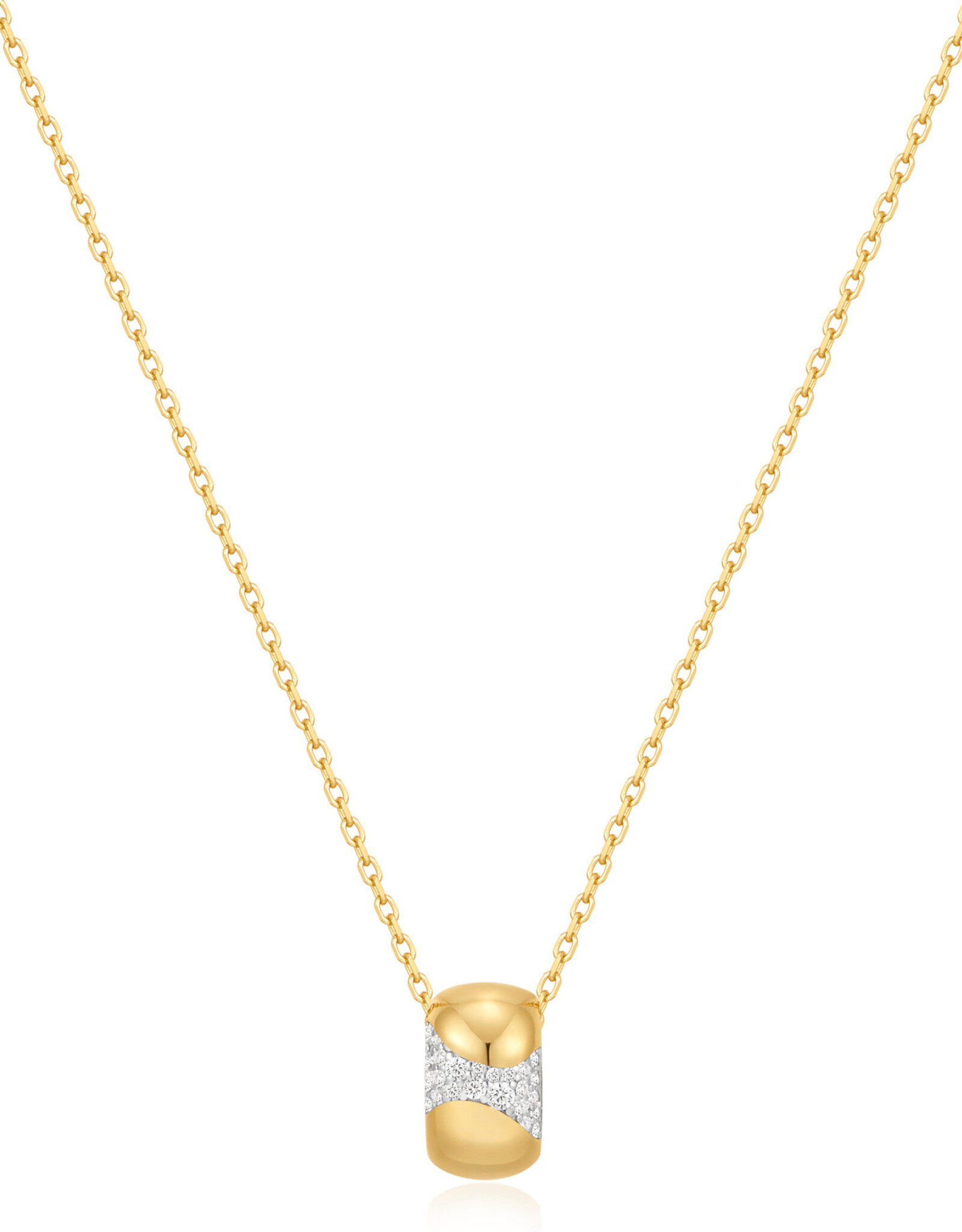 Ania Haie Ketting - Puffed Rivulet Pave- goud