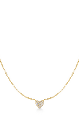 Ania Haie Ketting - Pave Heart - goud