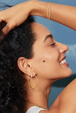 Ania Haie Oorbellen - Twisted Oversized Hoop  - goud