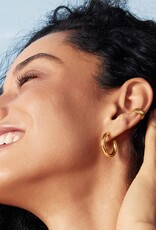 Ania Haie Oorbellen - Classic Tube Medium Hoop  - goud