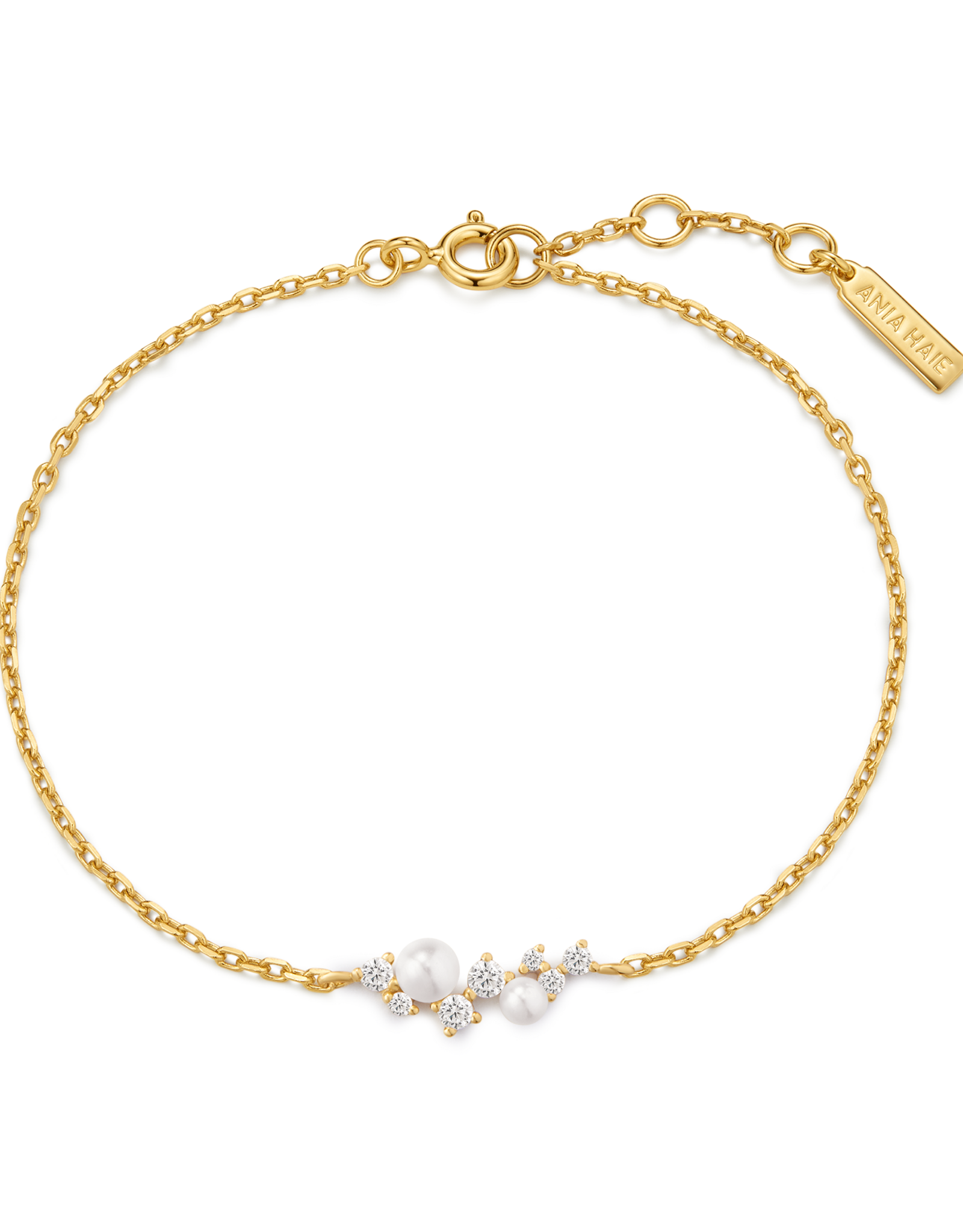 Ania Haie Armband - Shell Pearl Cluster - goud