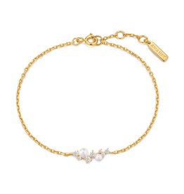 Ania Haie Armband - Shell Pearl Cluster - goud