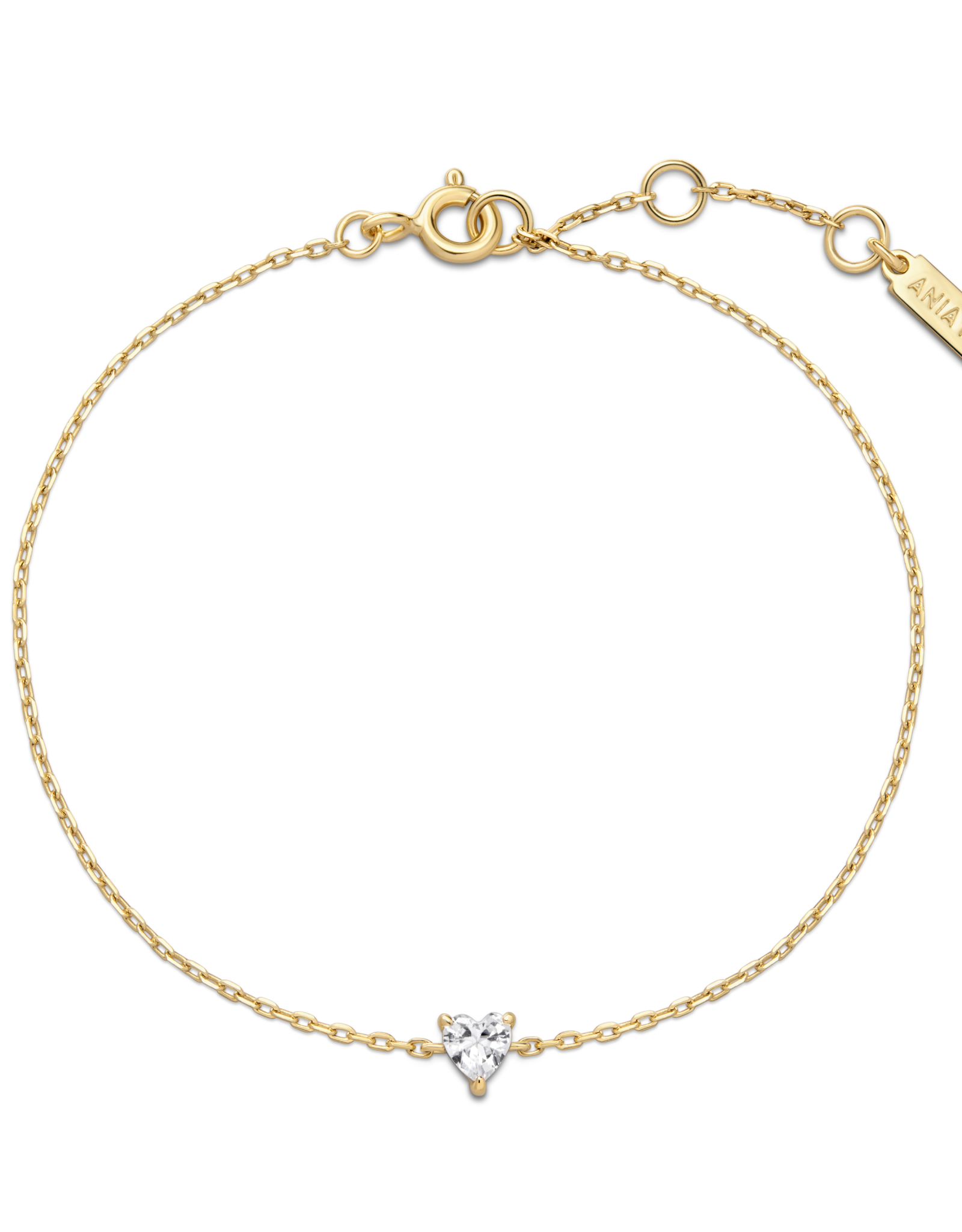 Ania Haie Armband - Sparkle Heart- goud