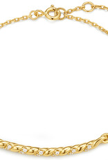 Ania Haie Armband - Twisted Bar - goud