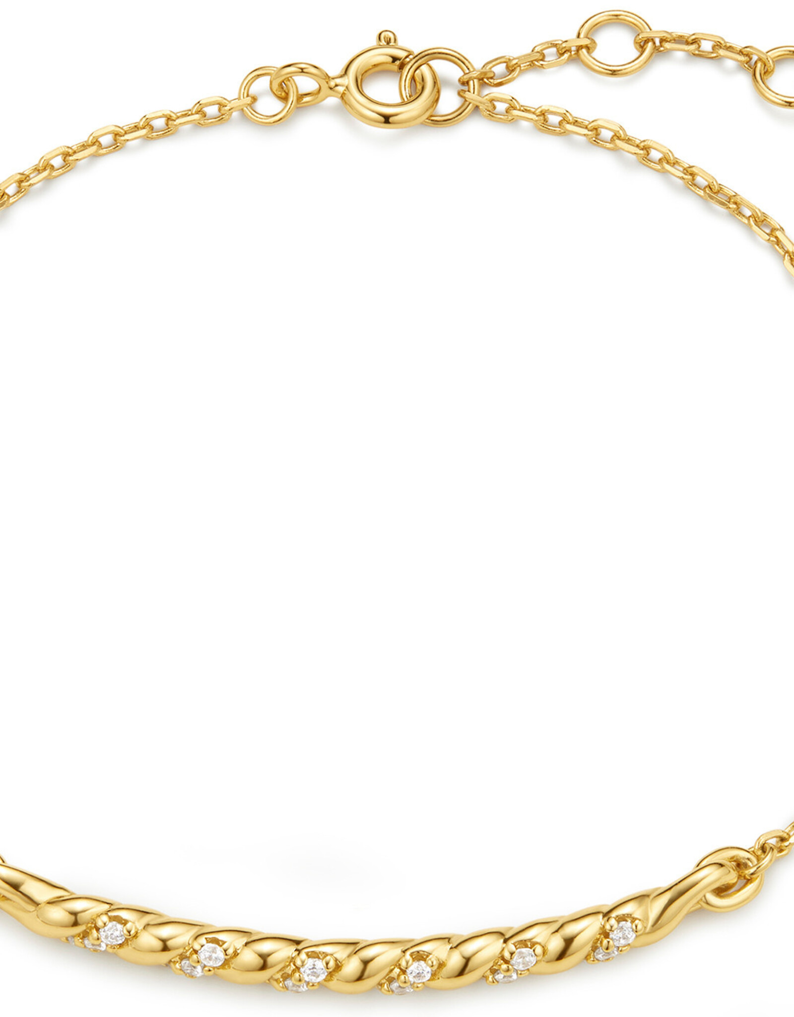 Ania Haie Armband - Twisted Bar - goud