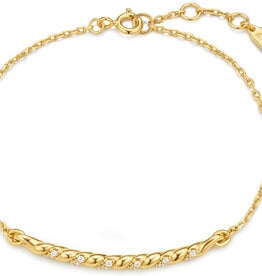 Ania Haie Armband - Twisted Bar - goud