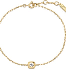 Ania Haie Armband - Moder Bezel Solitaire - goud