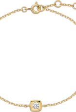 Ania Haie Armband - Modern Bezel - set solitaire - goud