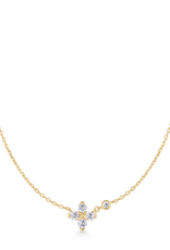 Ania Haie Ketting - Sparkling Lucky Clover - goud
