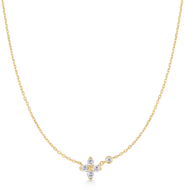 Ania Haie Ketting - Sparkling Lucky Clover - goud