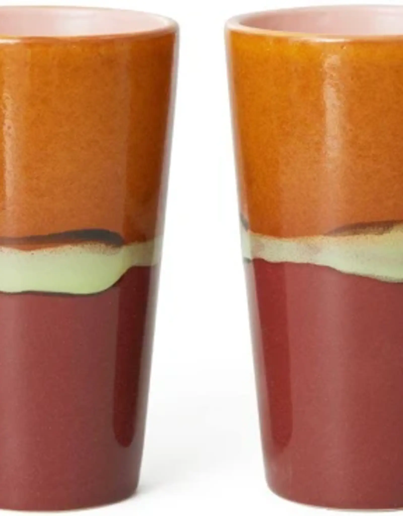 HKliving Latte mug - 70s ceramics - Clay