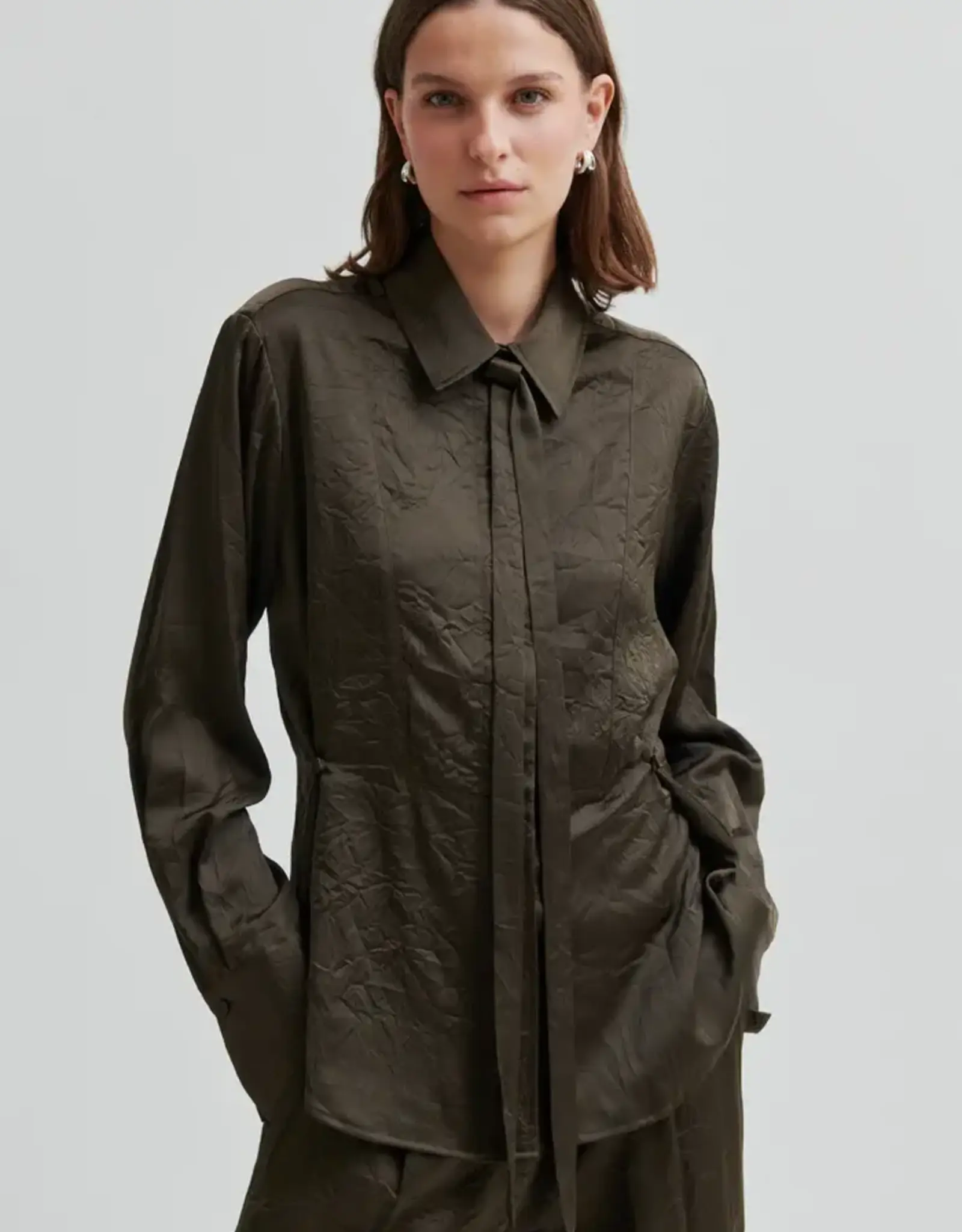 Second female Blouse - Ella yoke bruin