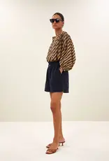 By-bar Short - Leon twill blue