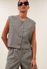 By-bar Gilet - Nori melange - charcoal melee