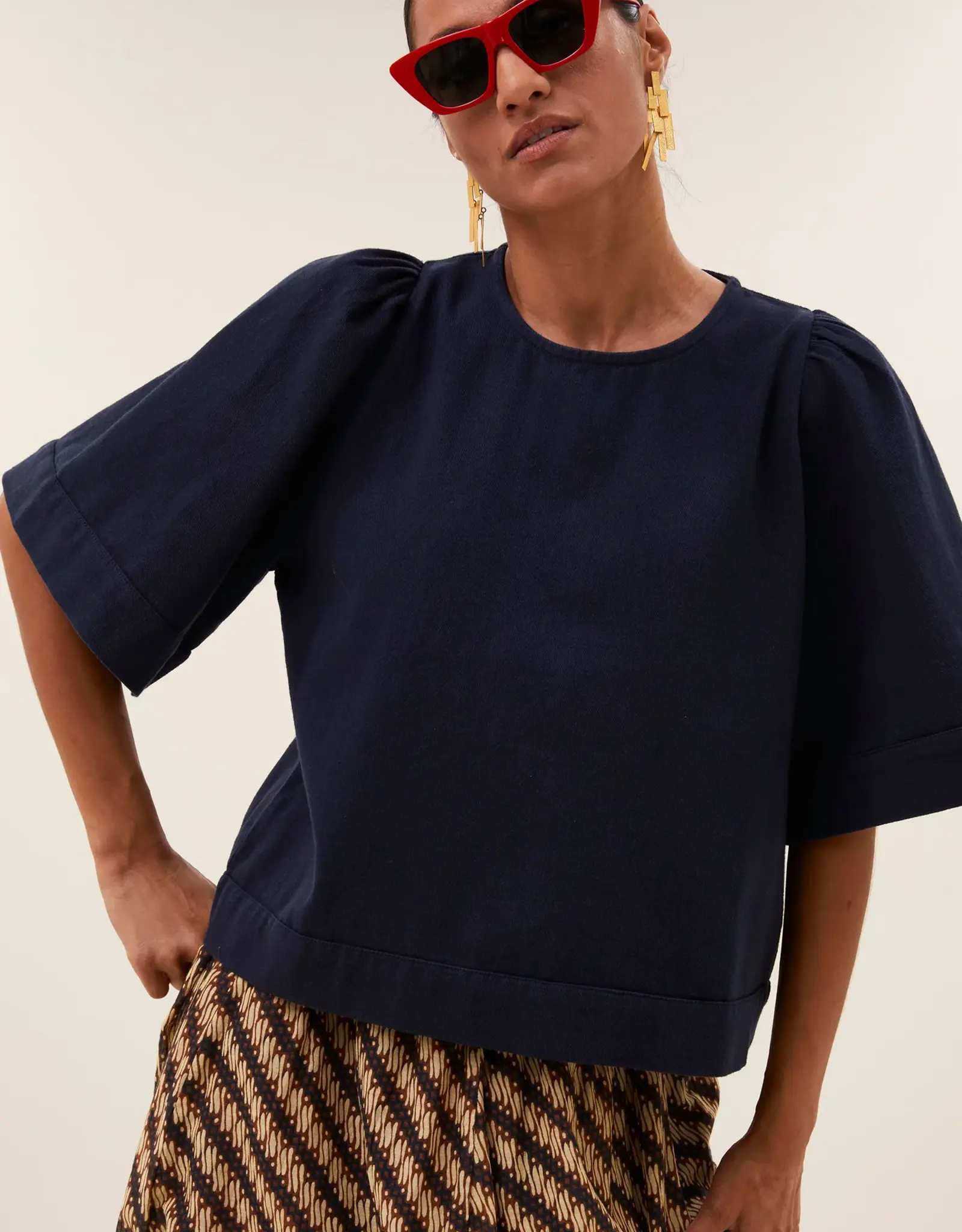 By-bar Bloes - Olivia twill blue