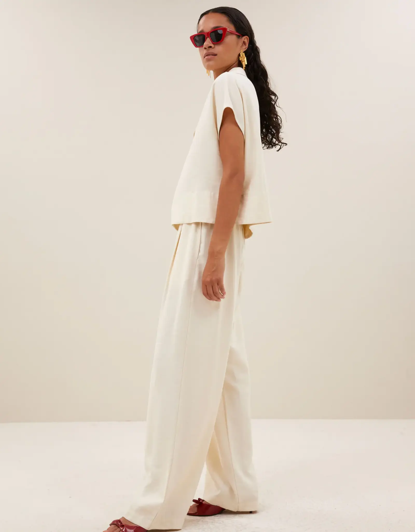 By-bar Blouse - Zia cream