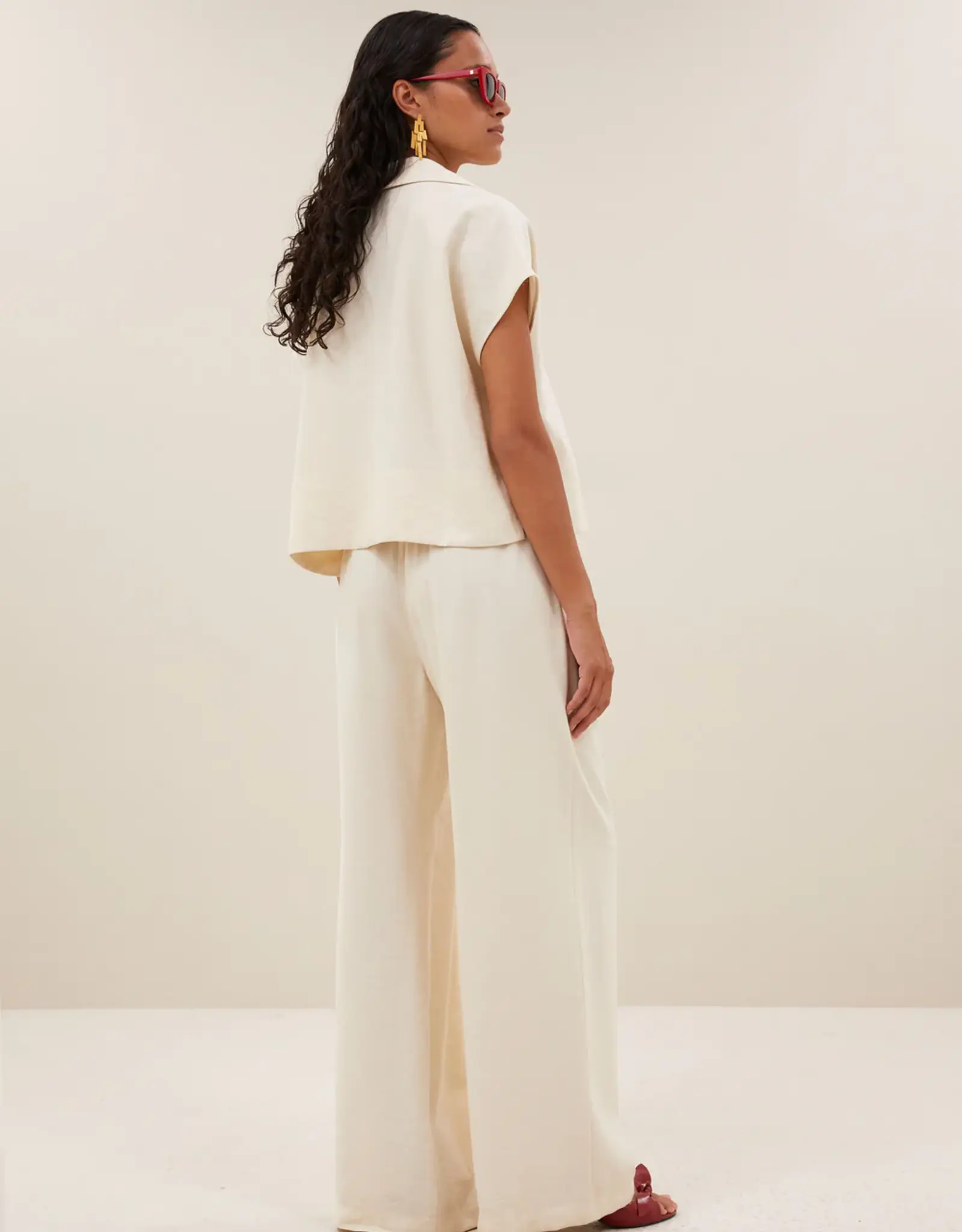 By-bar Blouse - Zia cream