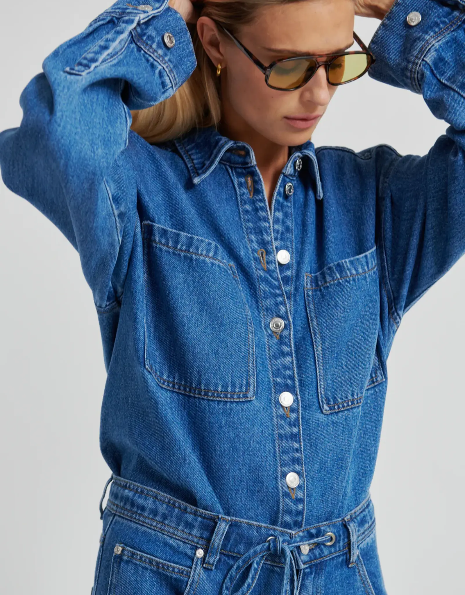 Second female Hemd - Irvina demin  blue