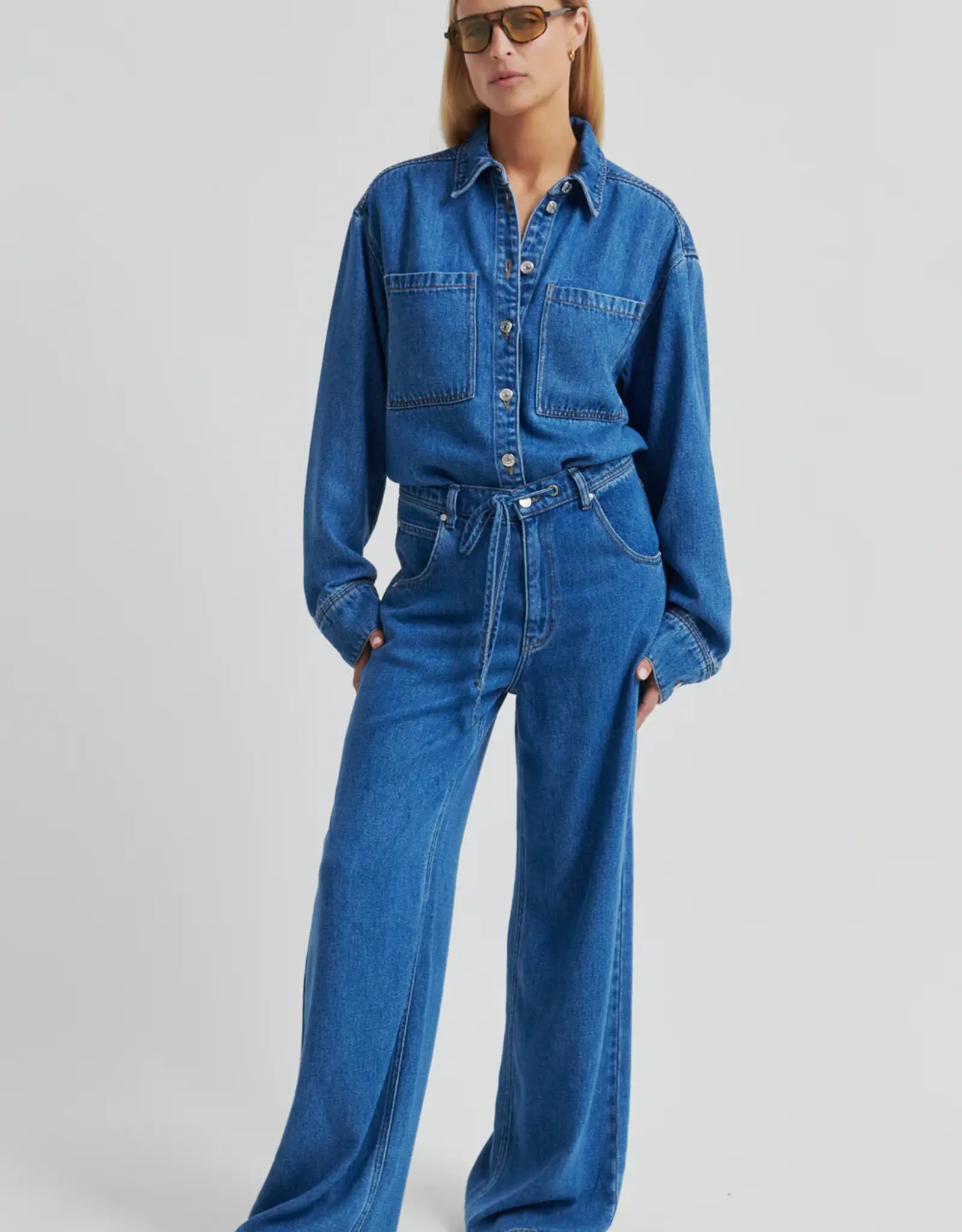 Second female Hemd - Irvina demin  blue