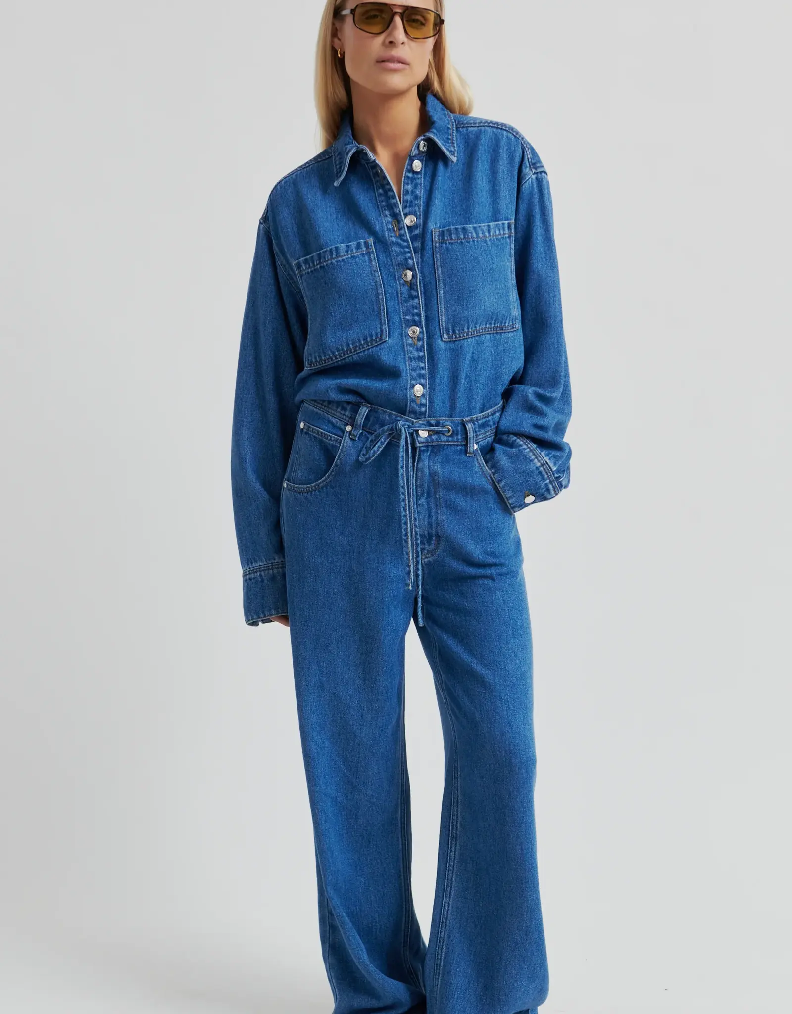 Second female Broek - Irvina dnim jeans blue